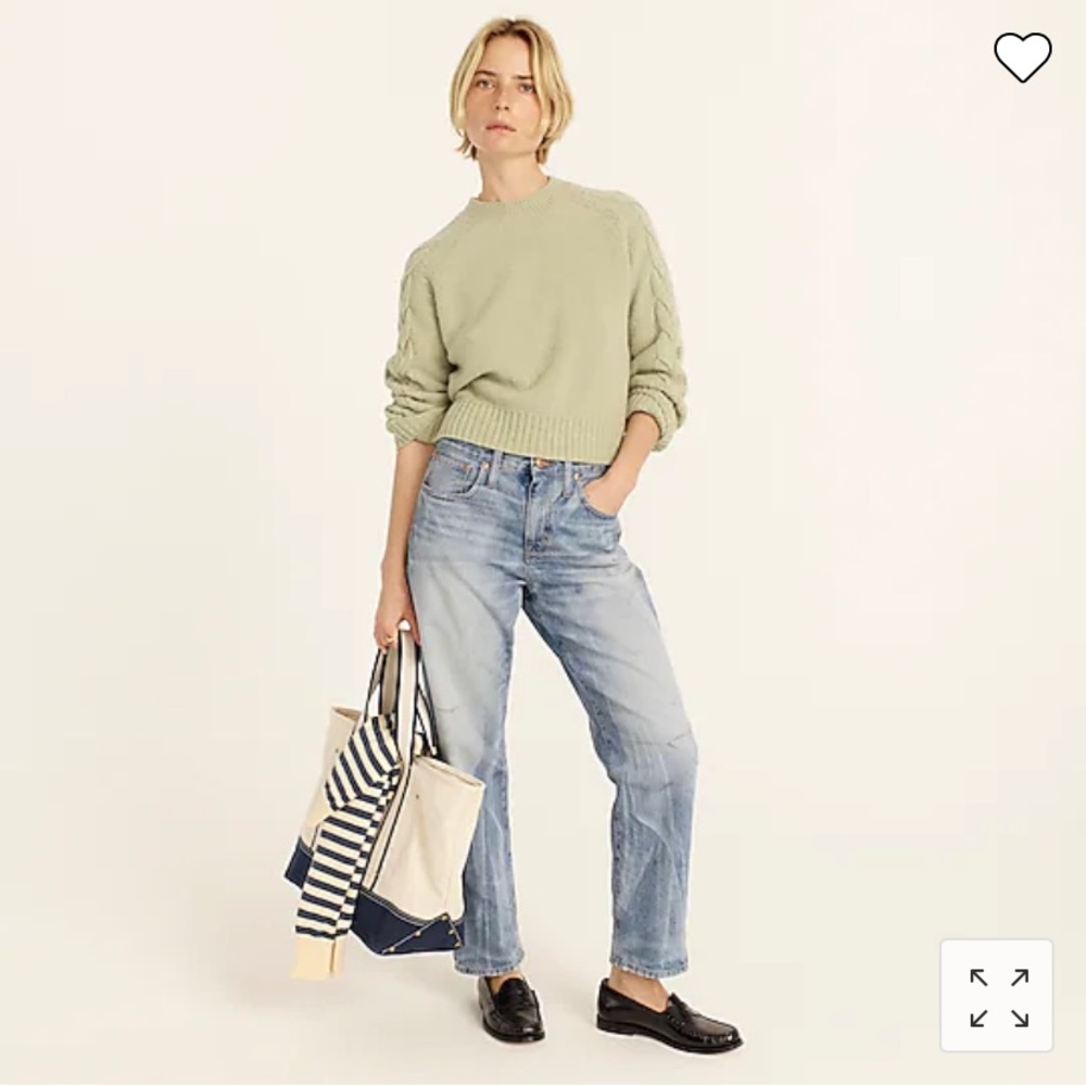 Slouchy boyfriend jean in Rachelle wash, size 29, Jcrew